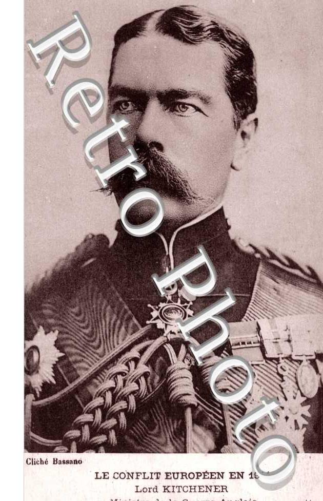 le Conflit europeen en 1914, Lord Kitchener, Ministre de la guerre anglais