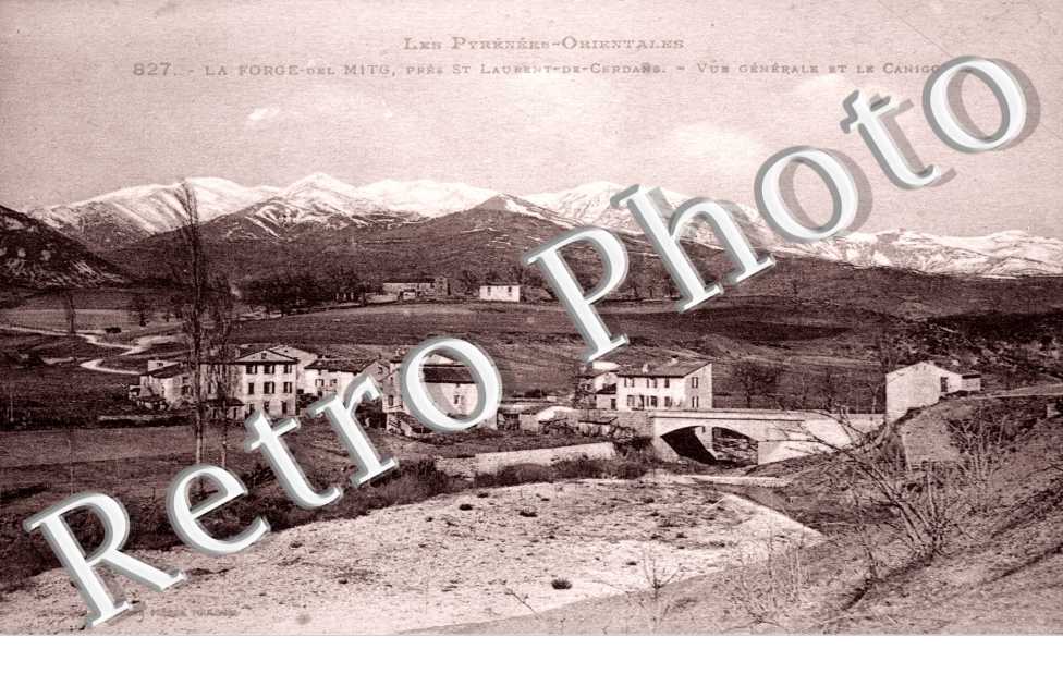 LA FORGE-DEL MITG - Vue generale et le Canigou
