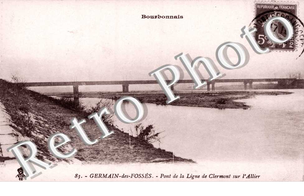 Pont de la ligne de Clermont sur l'Allier