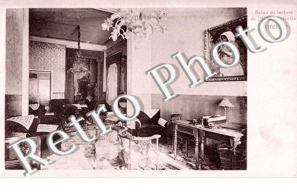 Salon de lecture d l'Hotel Helvica 