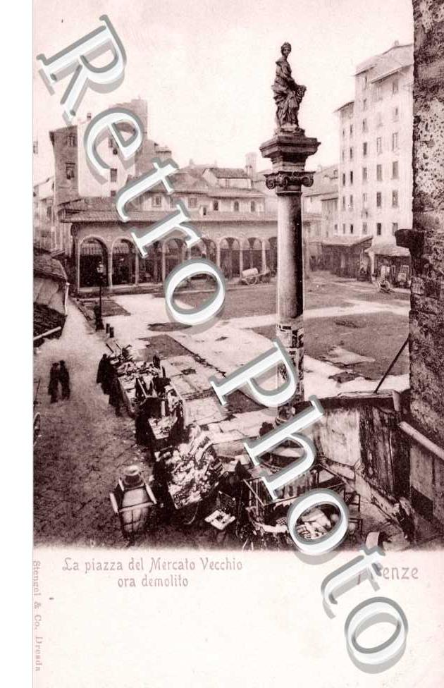 la Piazza del MErcato Vecchio ora demolito