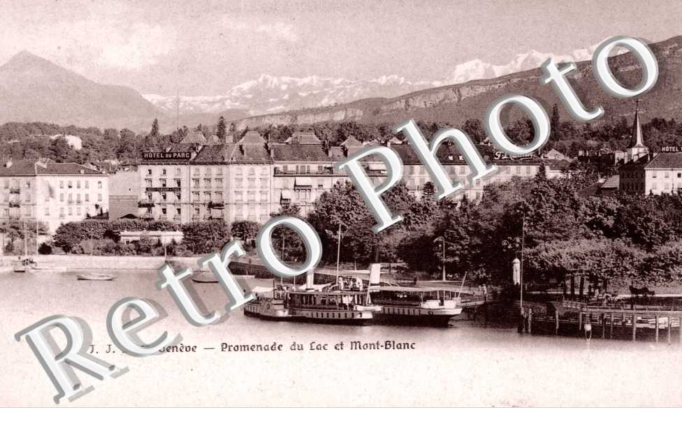 Promenade du lac et Mont Blanc