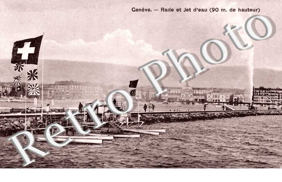 Rade et jet d'eau