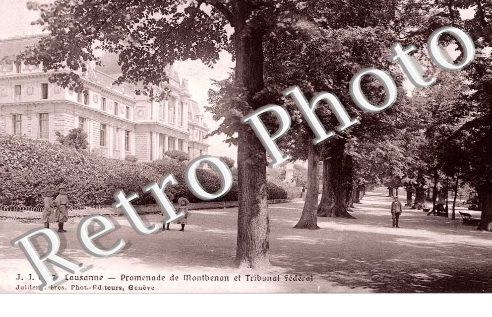 promenade de Montbenon et le tribunal federal