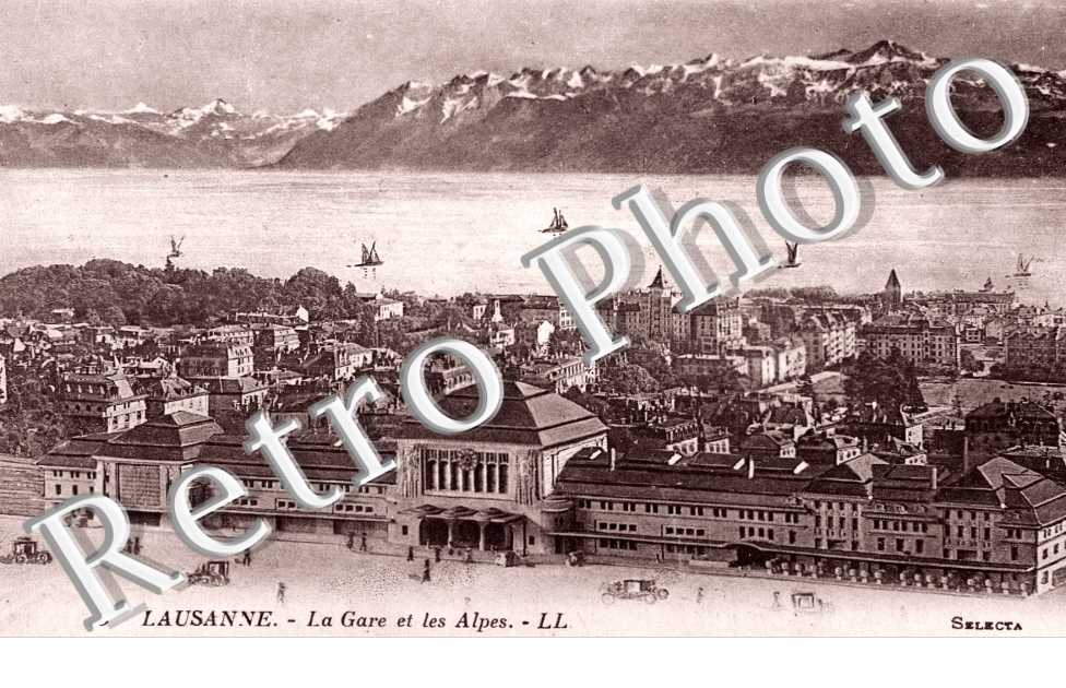 la gare et les alpes, vue general