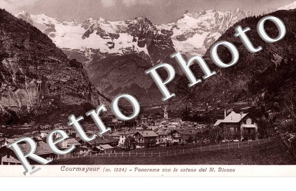 panorama con la catena del monte bianco