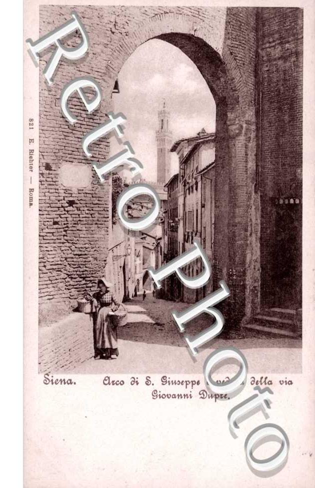 arco di san giuseppe e veduta della via giovanni dupre
