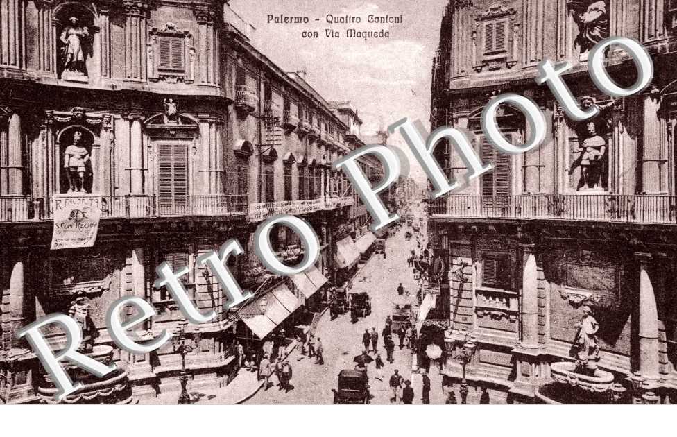 Quattro Cantoni con via Maqueda