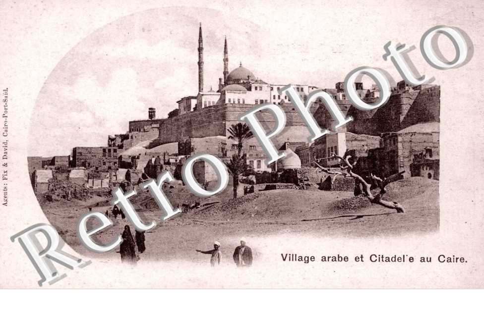 Village arabe et Citadelle au Caire