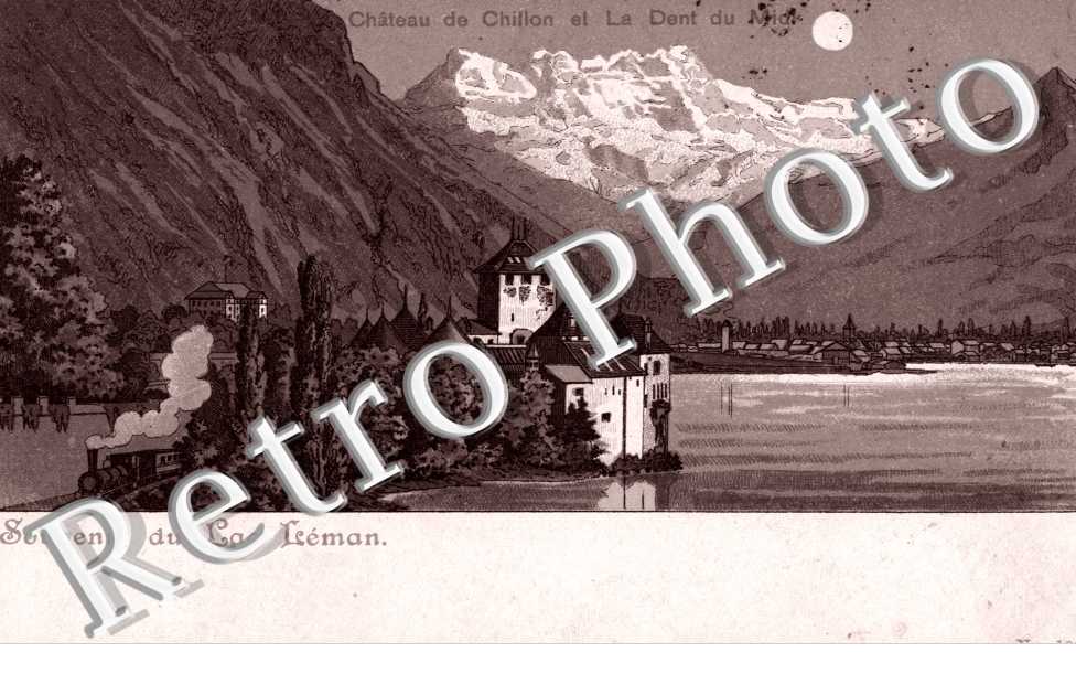 Chateau de Chillon et la dent du Midi