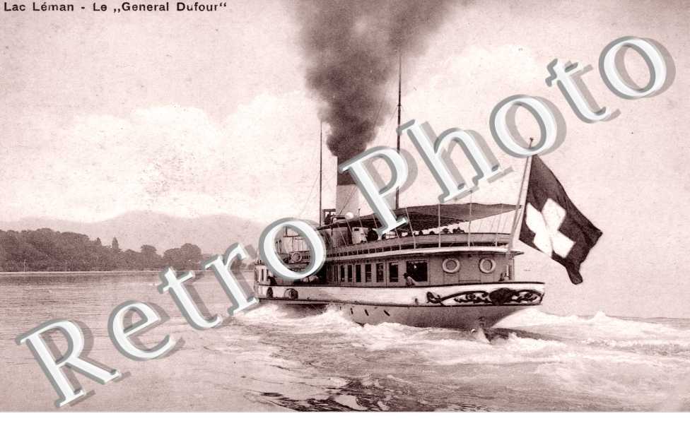 Le general Dufour, bateau, lac