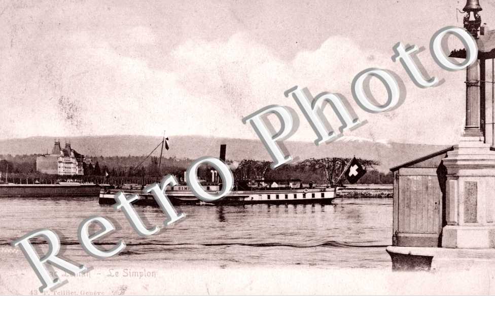 le simplon, bateau, lac