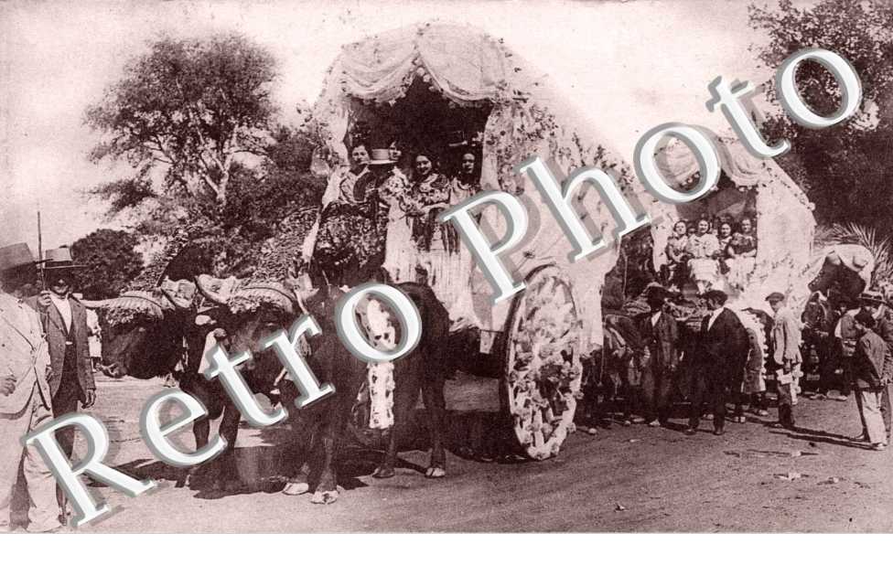 Carretas que acompanan a la Virgen de Valme