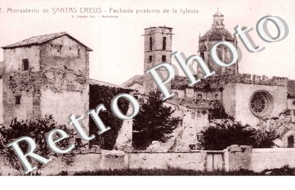 Monasterio de Santas Creus, fachada posterio de la iglesia