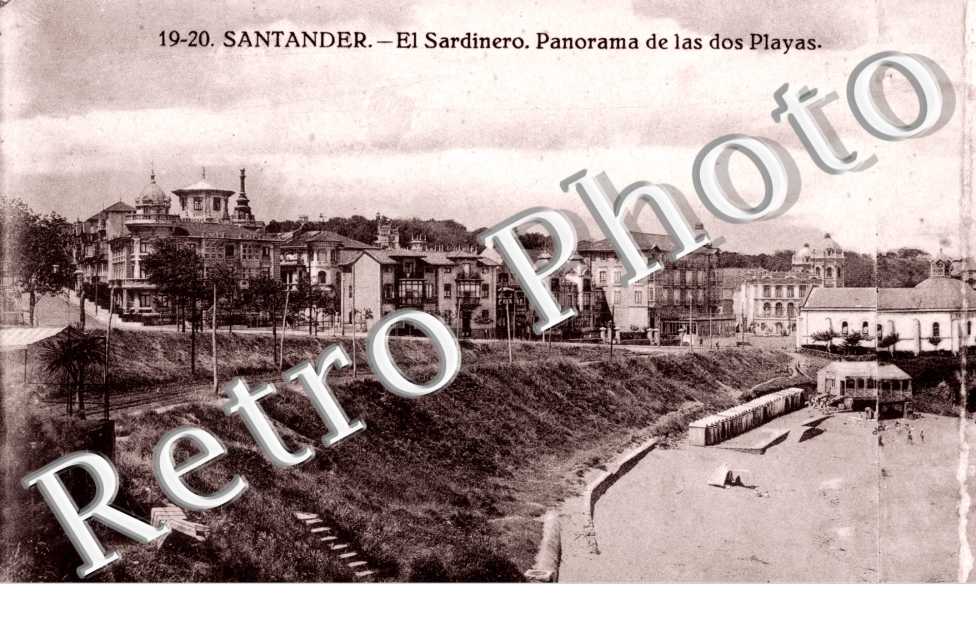 El sardinero Panorama de las dos Playas