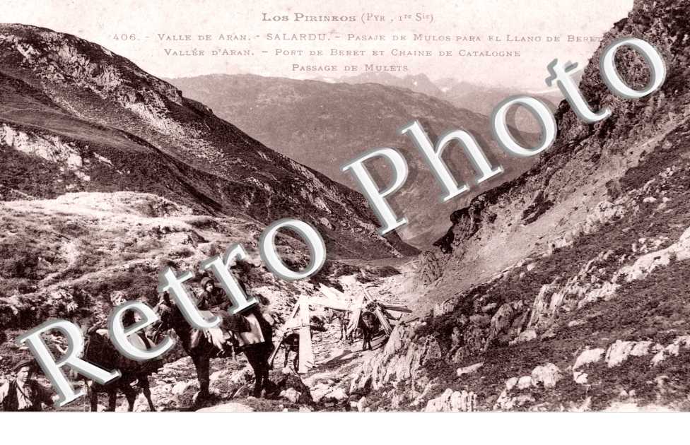 Valle de Aran, pasaje de Mulos para el Llano de Beret
