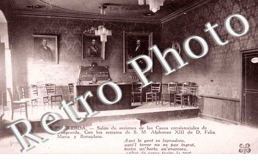 Salon de sesiones de las Casas. Alfonso XIII, Felix Maria y Bonaplato