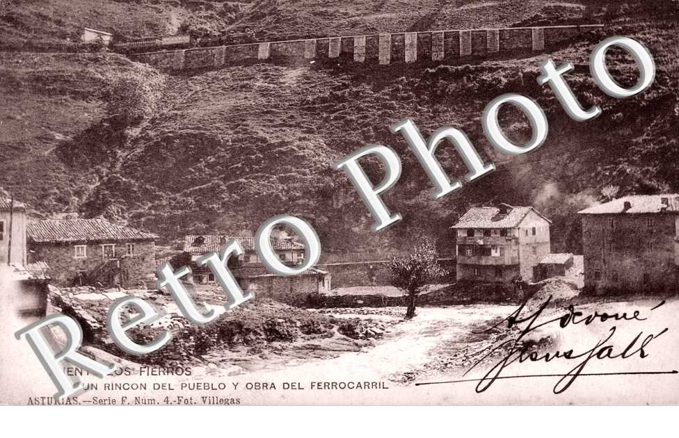 Un Rincon del Pueblo y Obra del ferrocarril
