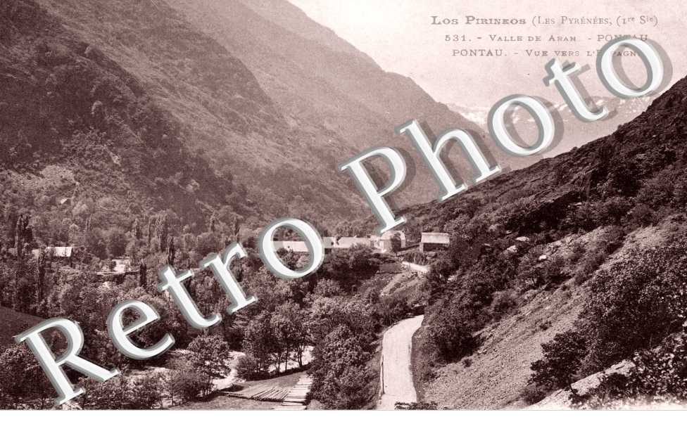 Los Pirineos, Valle de Aran, Vue vers l'Espagne