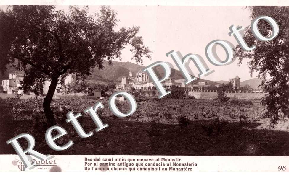 por el camino antiguo que conducia al monasterio