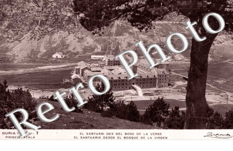 El Santuari des del Bosc de la Verge