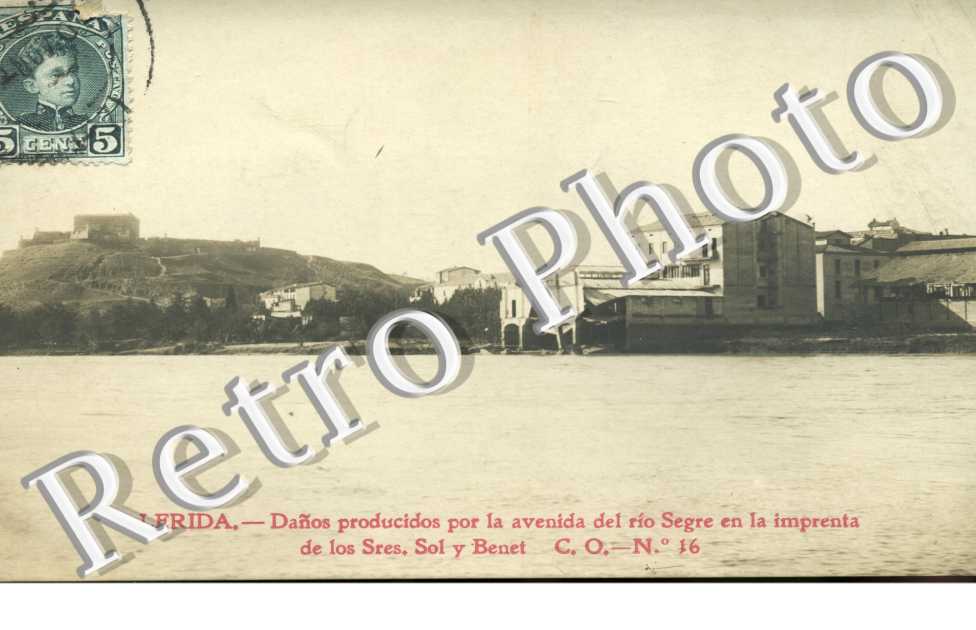 danos producidos por la avenida del rio Segre en la imprenta de los Sres Sol y Benet