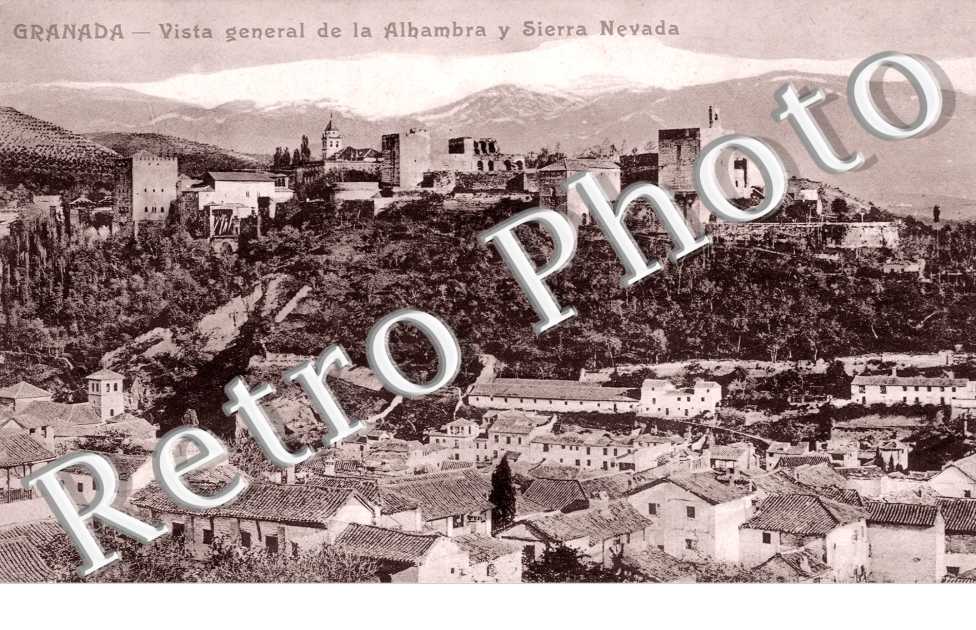 Vista general de la Alhambra y Sierra Nevada