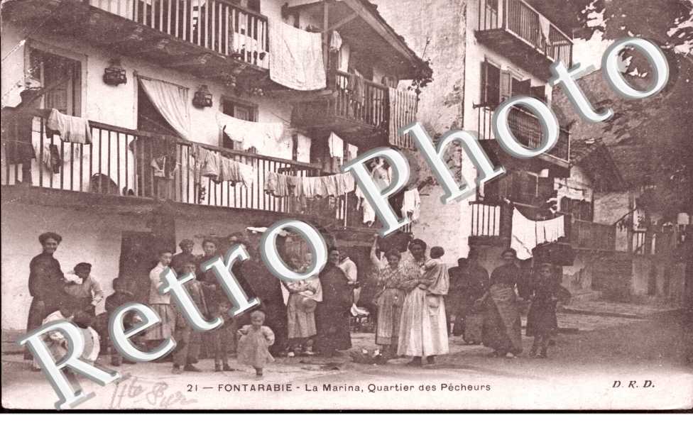 Fontarabie - la marina, quartier des pecheurs