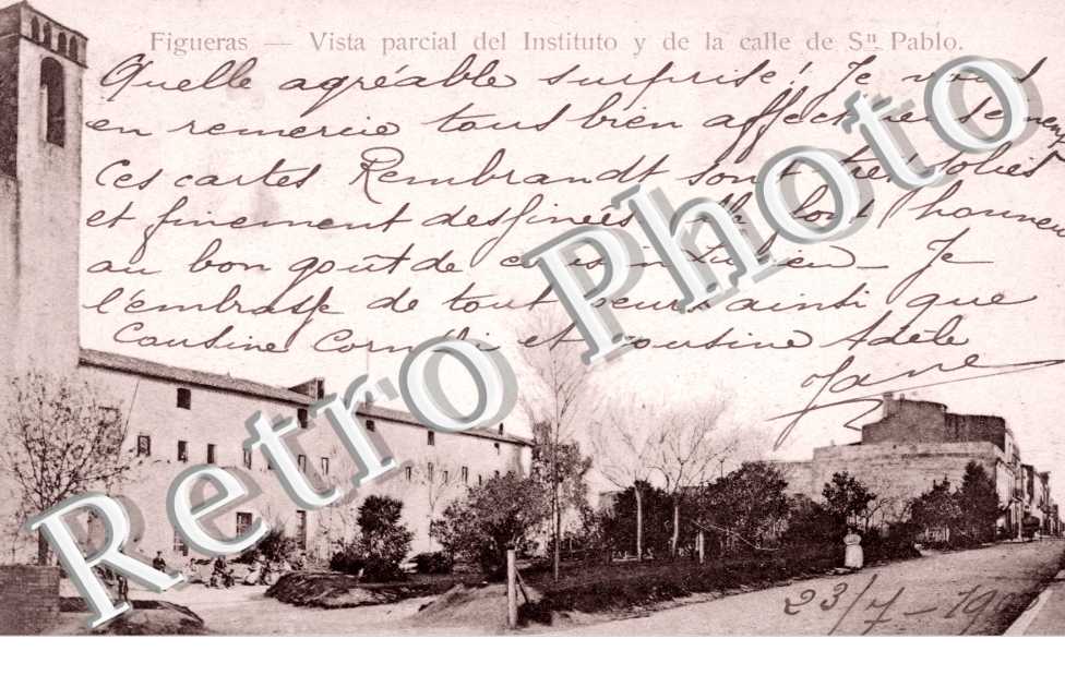 vista parcial del instituto y de la calle de San Pablo