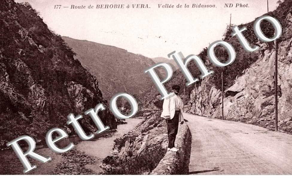 route de Behobie a Vera, vallee de la Bidassoa