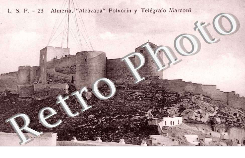Alcazaba, polvorin y telegrafo marconi