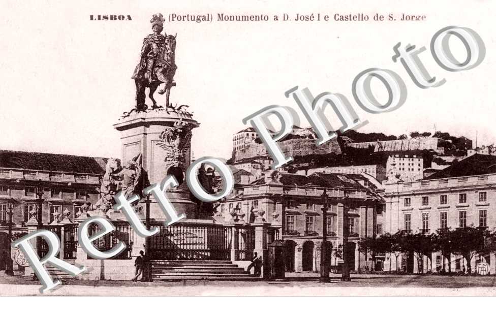 Monumento a D. Jose e castello de S Jorge