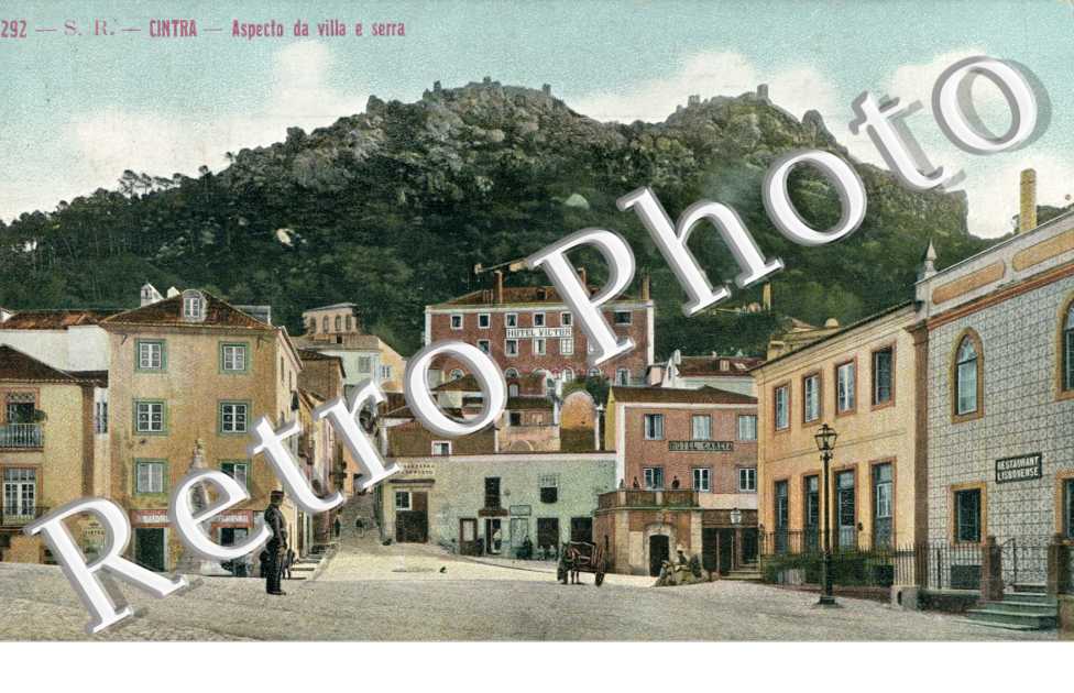 Aspecto da villa e serra