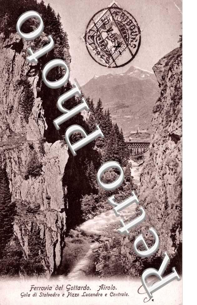 Ferrovia del Gottardo, Gola di Staveldro e Pizzo Lucendre e Centrale