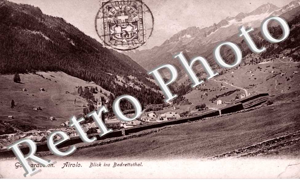 Blick ins Bedrettohal, Gotthardbahn