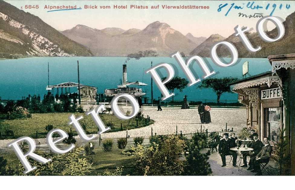 Blick von Hotel Pilatus auf Vierwaldstattersee