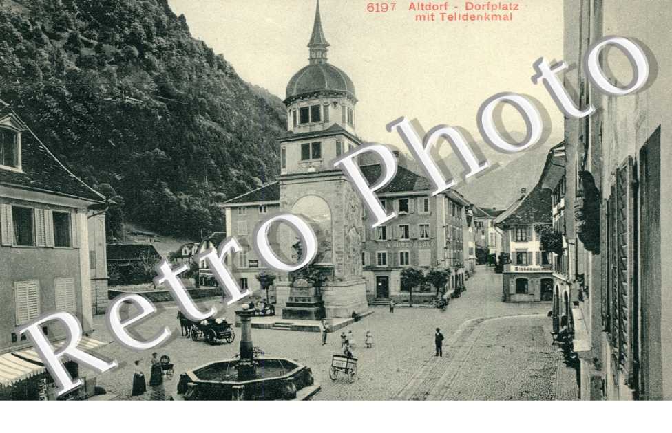 Dorfplatz mit Telldenkmal
