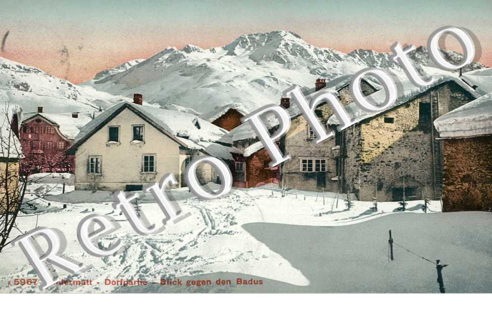 Dorfpartie, Blick gegen den Badus