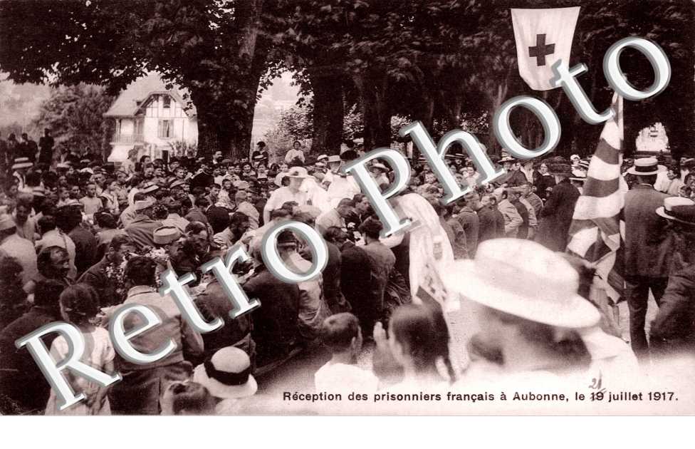 Réception des prisonniers français le 19 juillet 1917