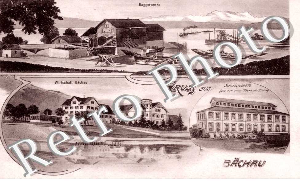 Baggerwerke, Wirtschaft Bachau