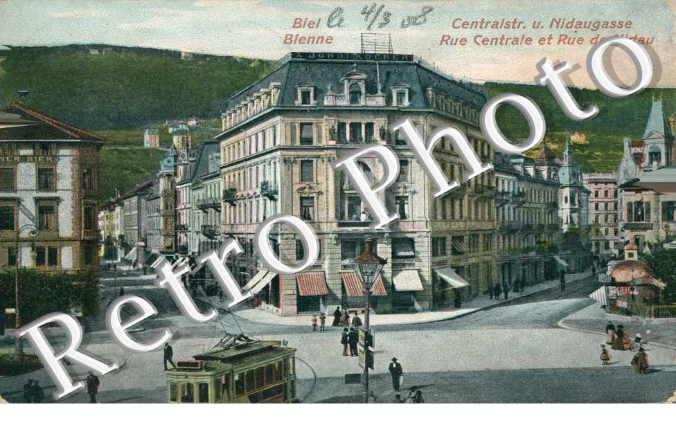 Centralstr.  u. Nidaugasse - rue centrale et rue de Nidau