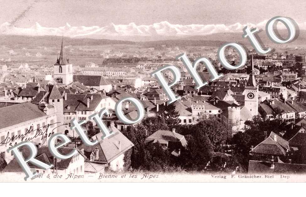 Biel - ... et les Alpes