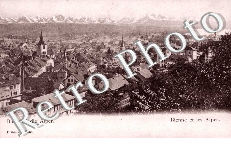 Biel - ... et les Alpes