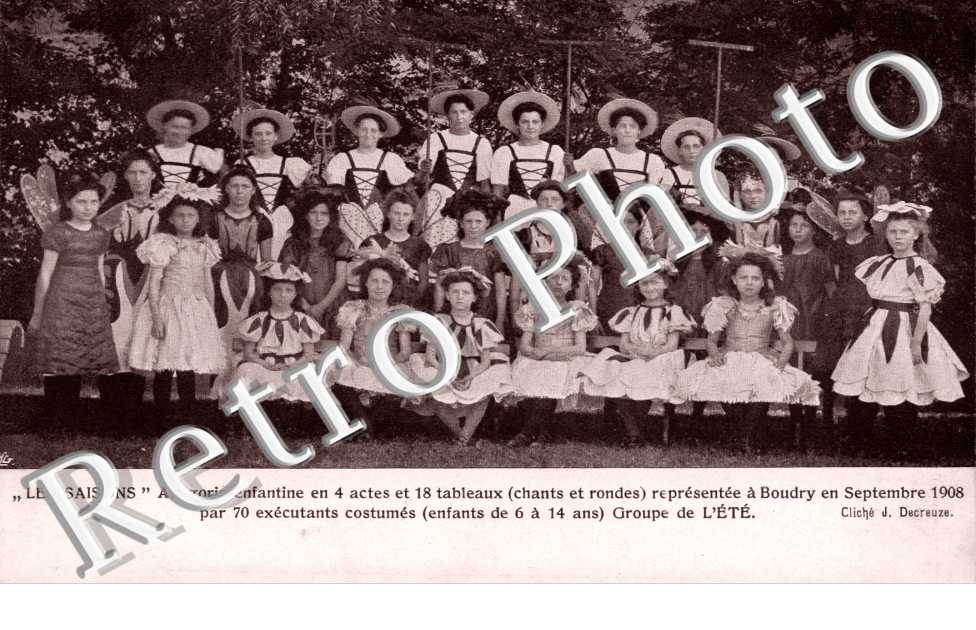 Les Saisons Allegorie enfantine Groupe de l'Ete Septembre 1908