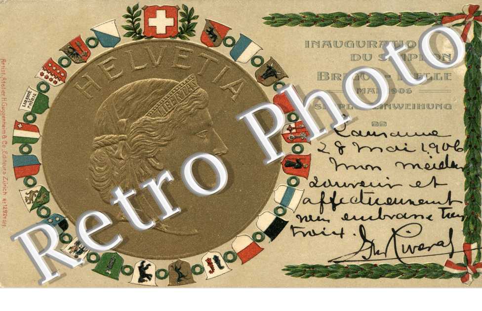 Inauguration du Simplon - Brigue Iselle - mai 1906
