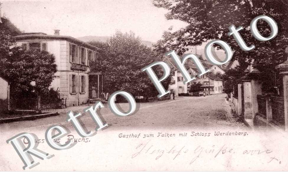 Gasthof zum Falken mit schloss Werdenberg