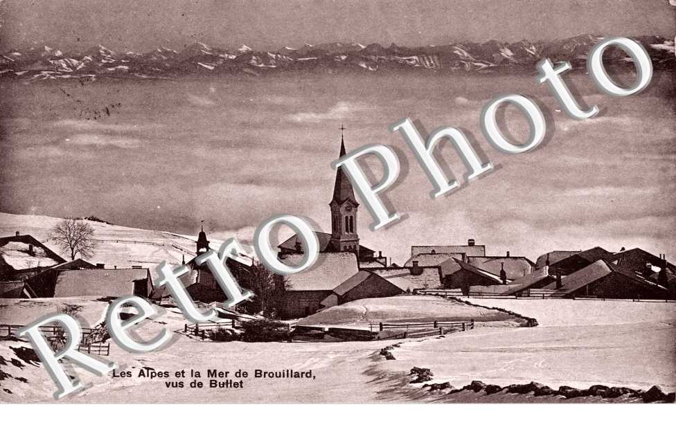 les Alpes et la Mer de Brouillard vus de Bullet