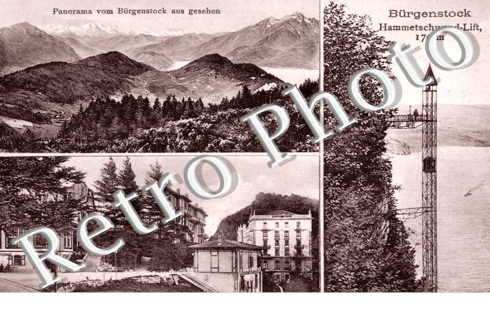 Panorama vom Burgenstock aus gesehen - Hammetschwand-lift