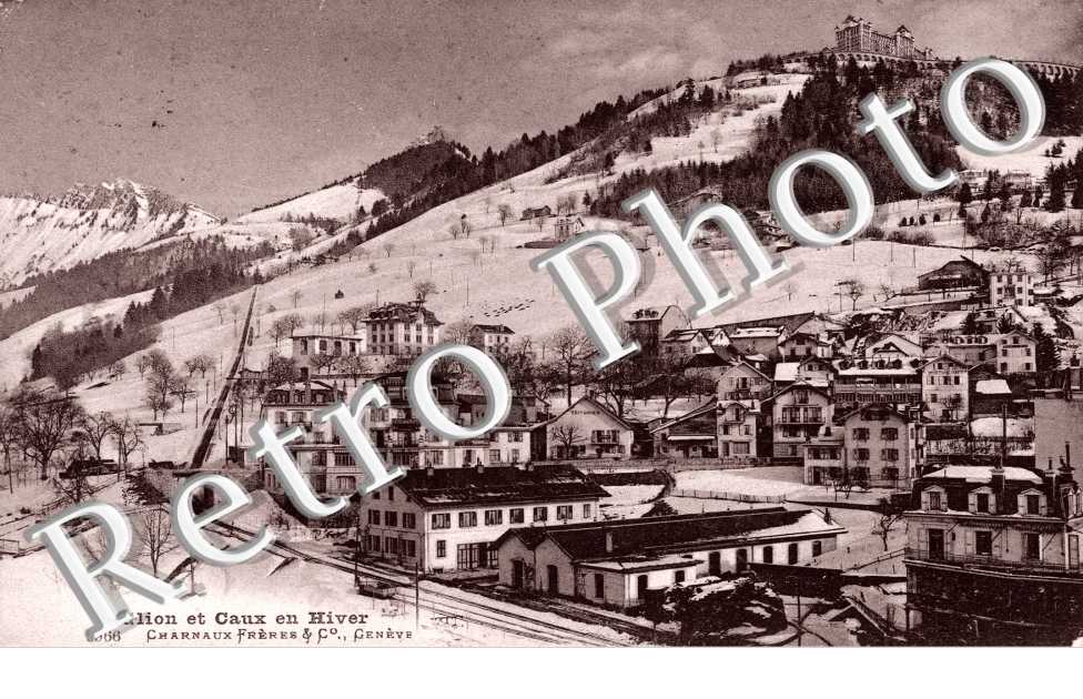 Glion et Caux en Hiver