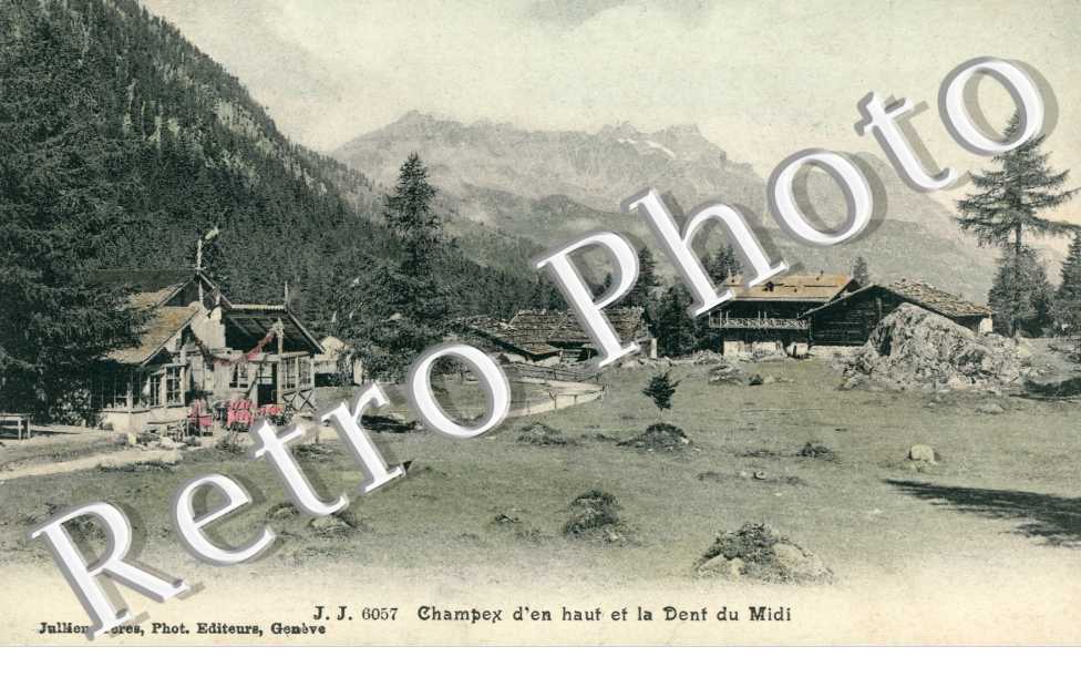 Champex d'en haut et la Dent du Midi